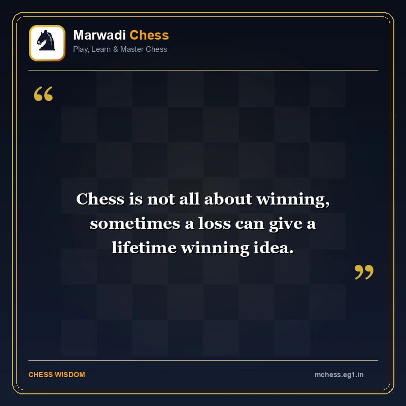 Chess Quote of the Day | Marwadi Chess